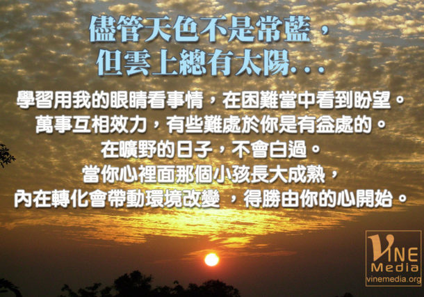 sun above the clouds