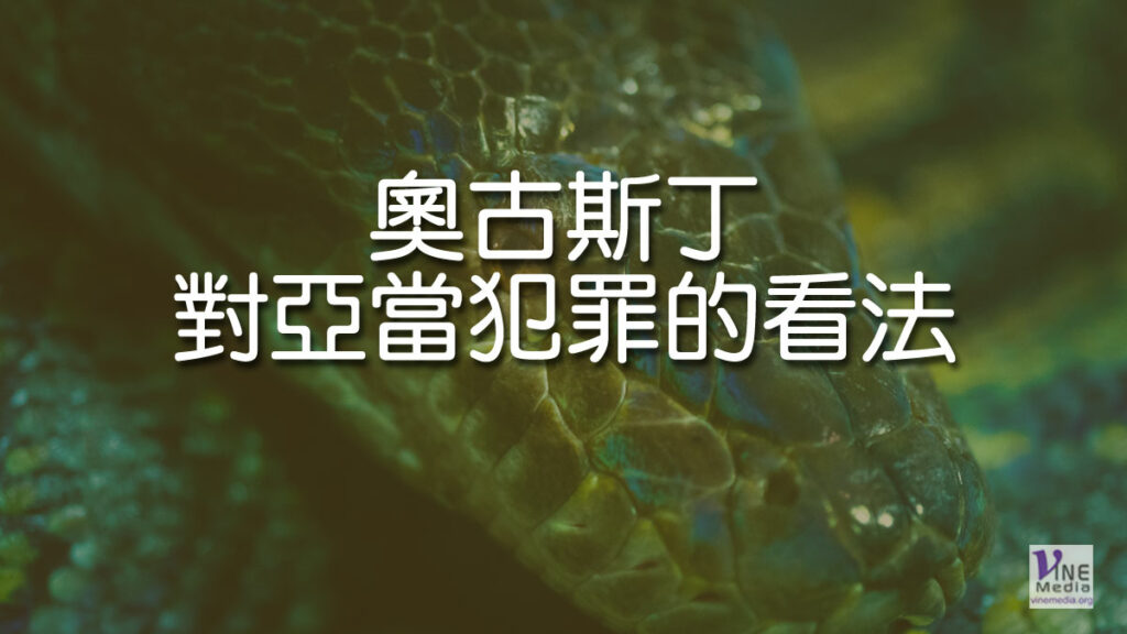 （舊約原文解經）奧古斯丁對亞當犯罪的看法
