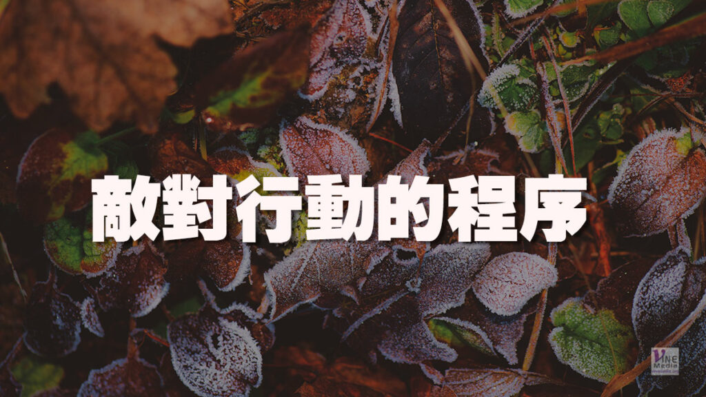 （舊約原文解經）敵對行動的程序