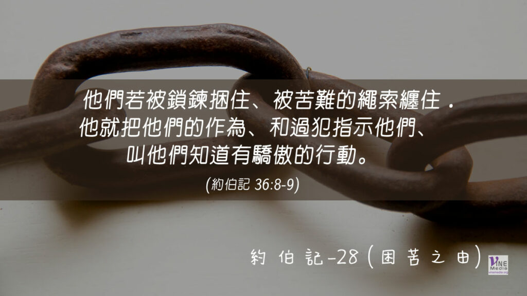 #231 八月十八日──約伯記-28 (困苦之由)-第36章