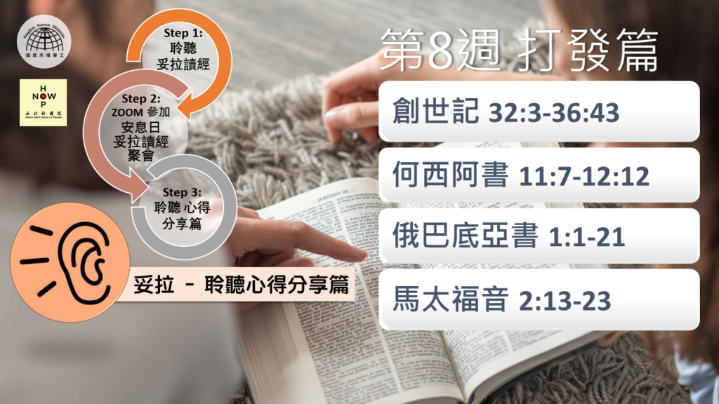 妥拉 – 聆聽心得分享篇 (字幕版) | 第八週 打發篇 | 西北祈禱院 NWHOP North-West House of Prayer