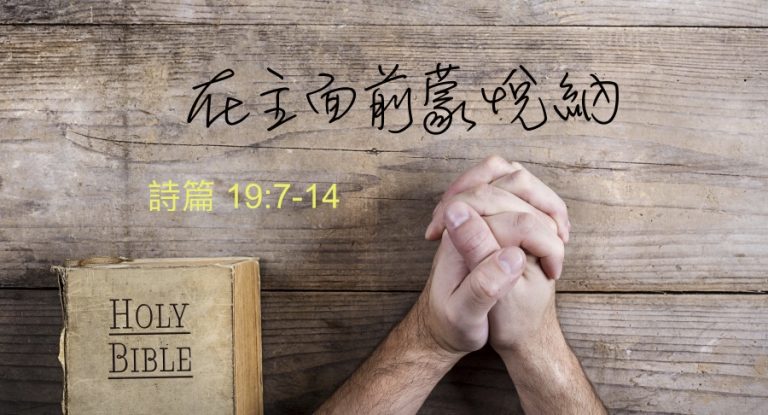 在主面前蒙悅納