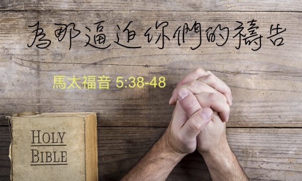 為那逼迫你們的禱告