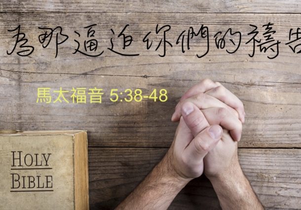 為那逼迫你們的禱告